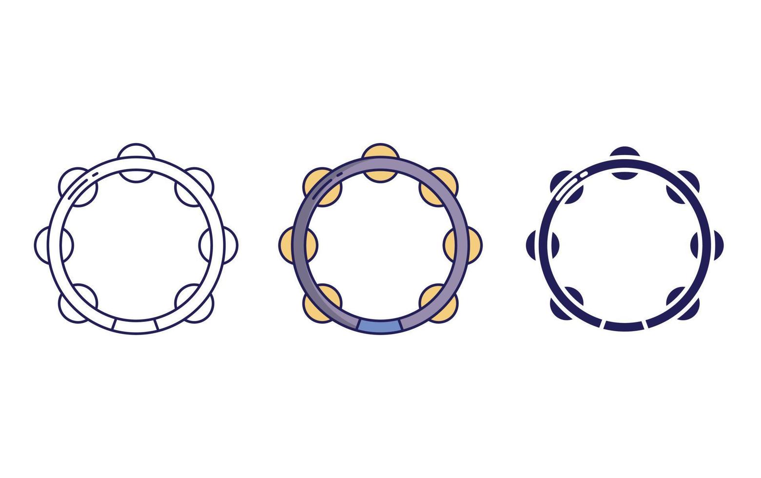Tambourine vector icon
