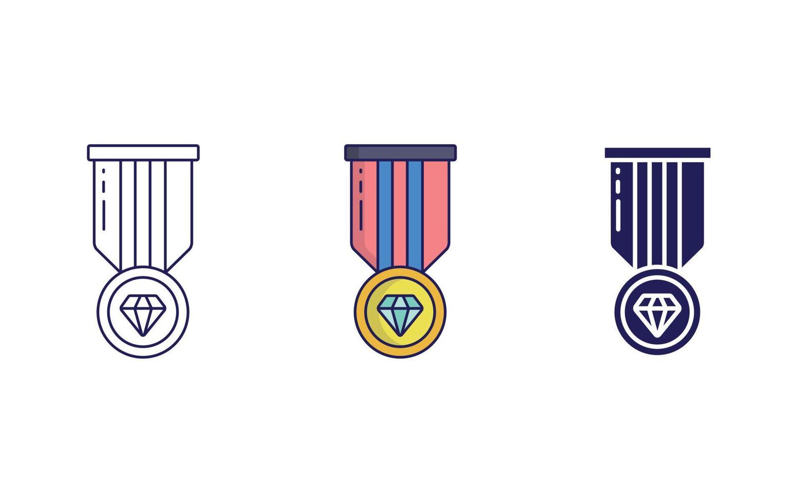 Medals vector icon