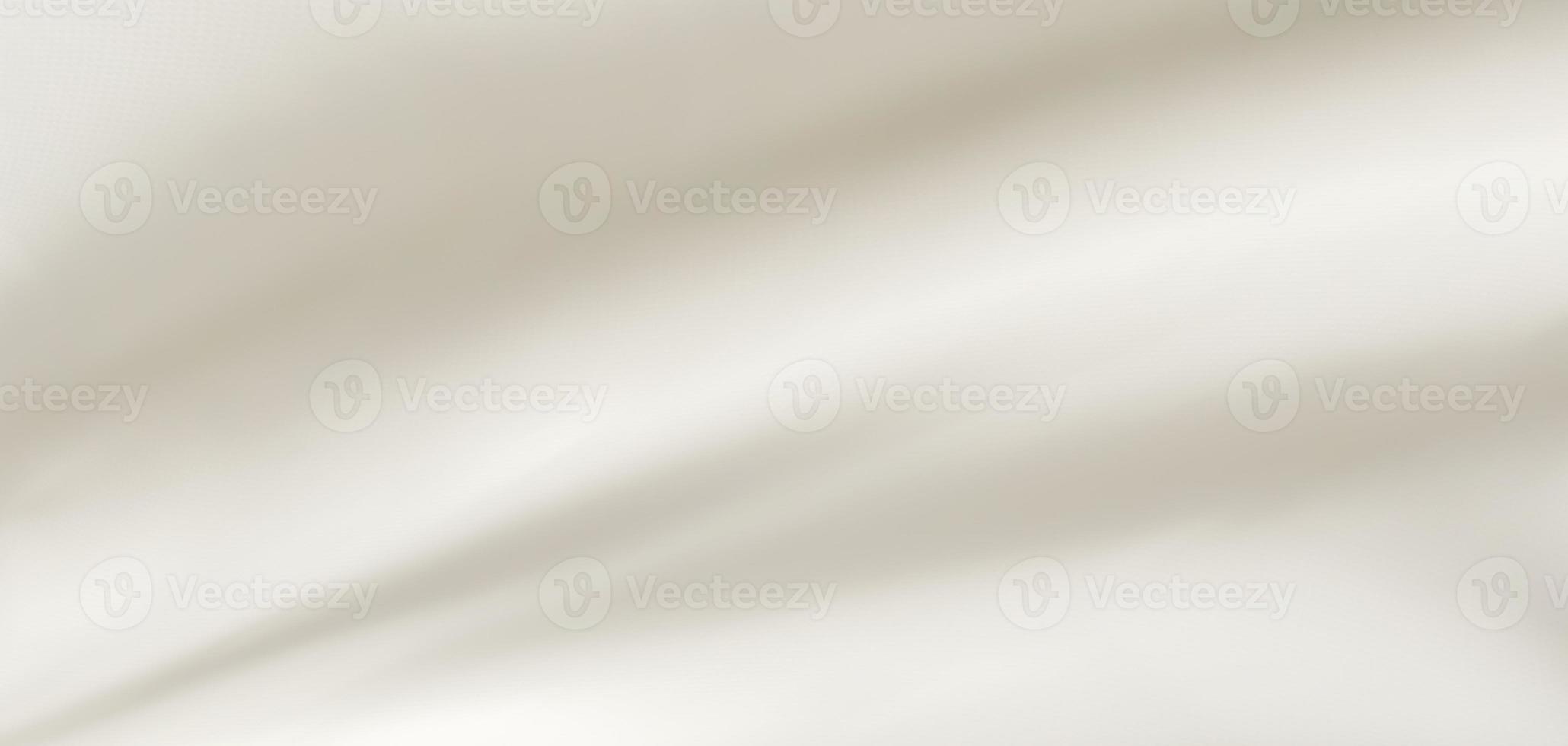 Abstract white fabric texture with soft wave background photo