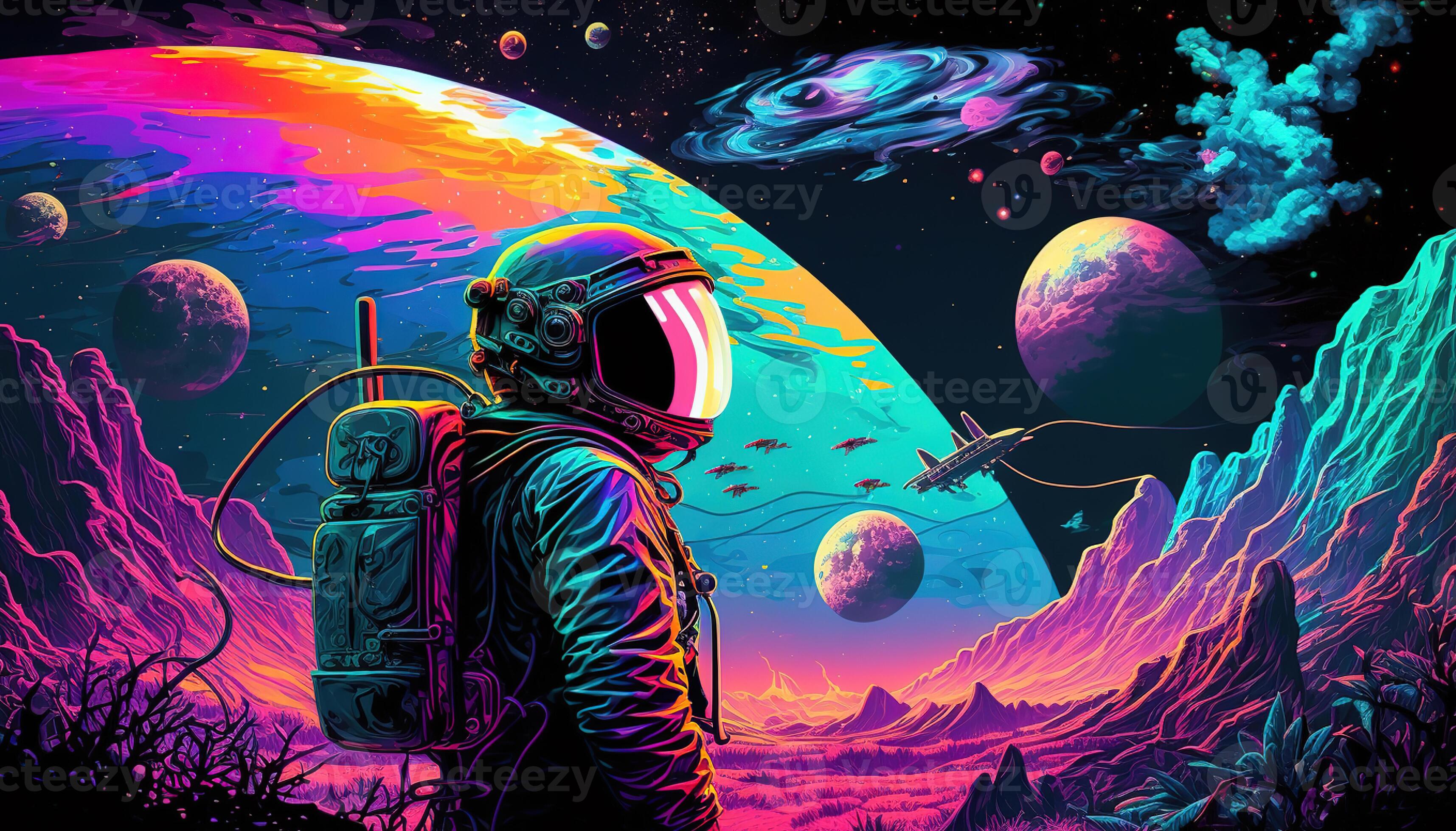 trippy outer space backgrounds