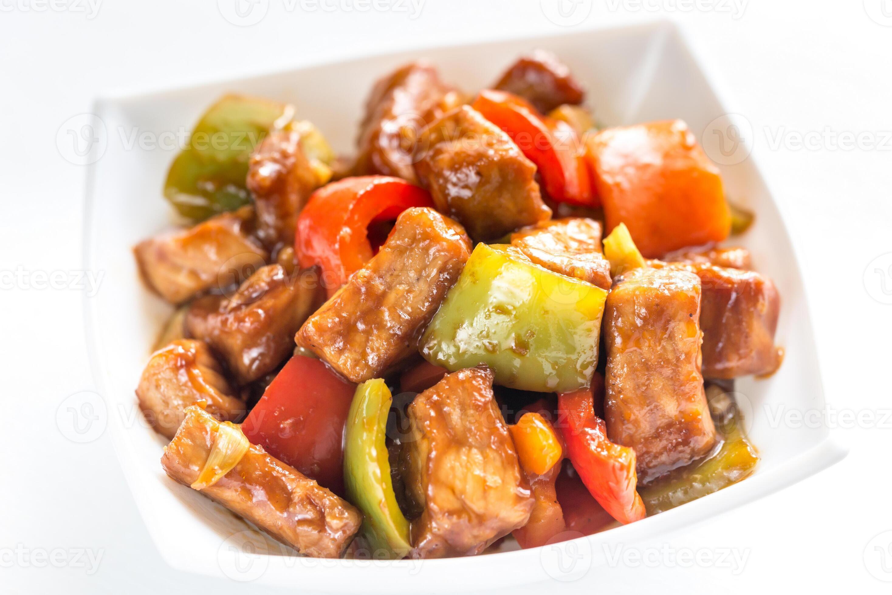 Sweet and sour pork 23160005 Stock Photo at Vecteezy