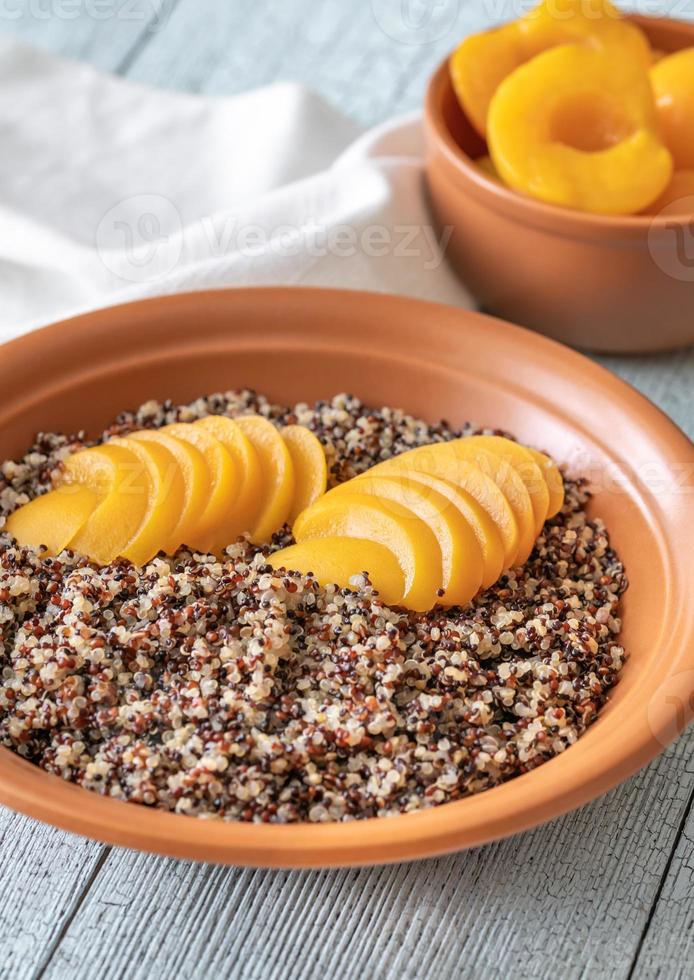 Quinoa with peach photo