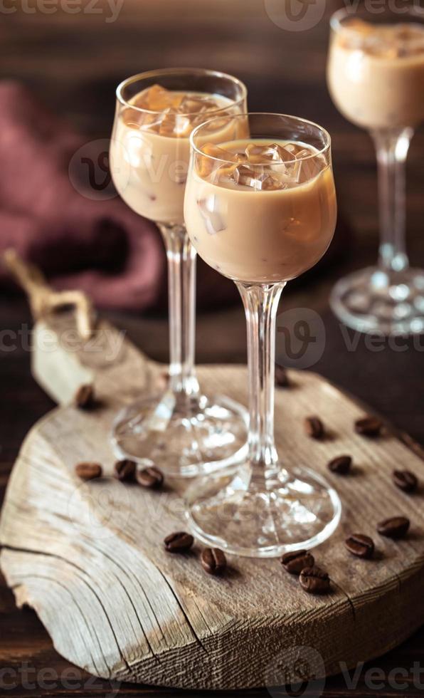 Two Glasses Of Irish Cream Liqueur photo