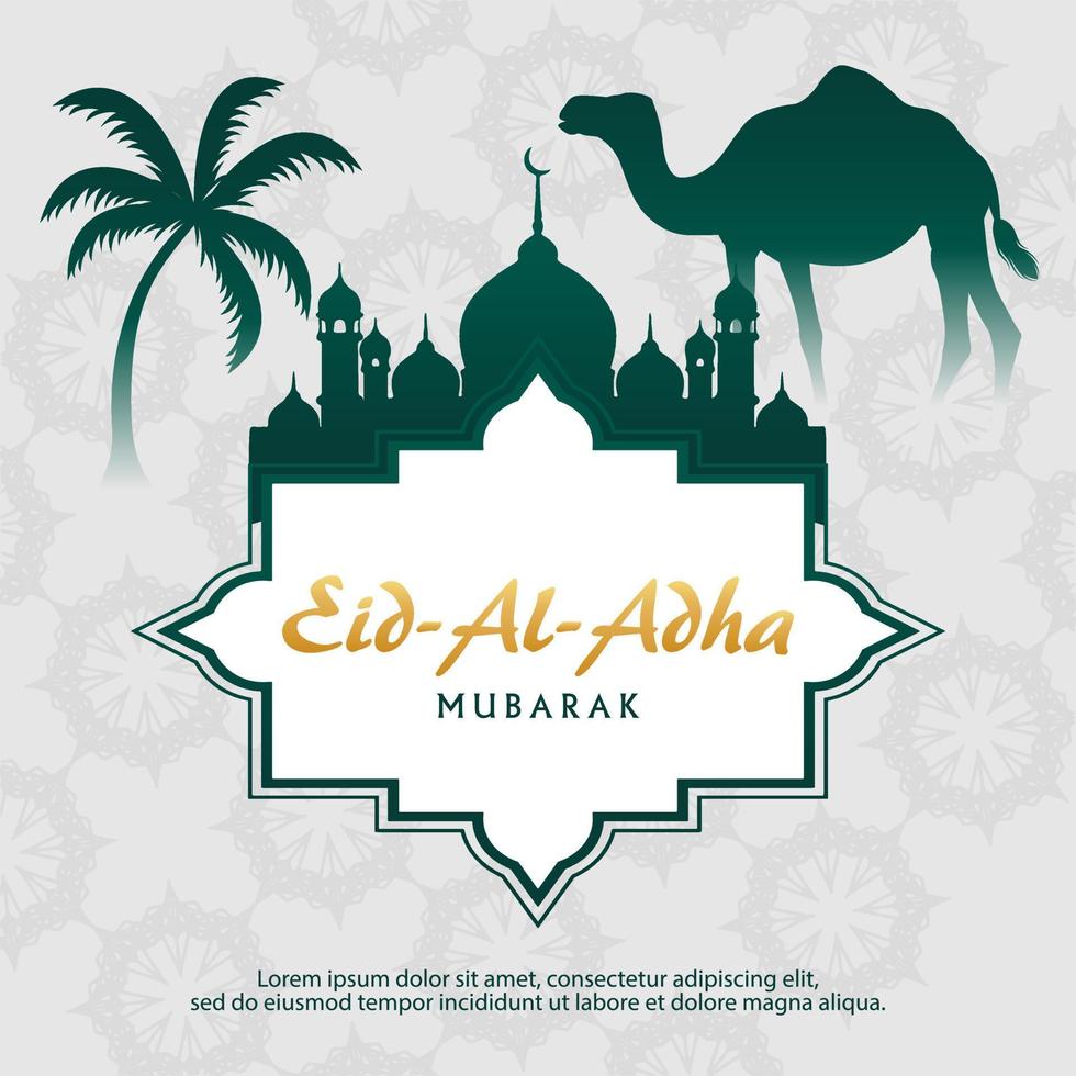 islámico festival eid Alabama adha vector ilustración para social medios de comunicación enviar y bandera 4 4