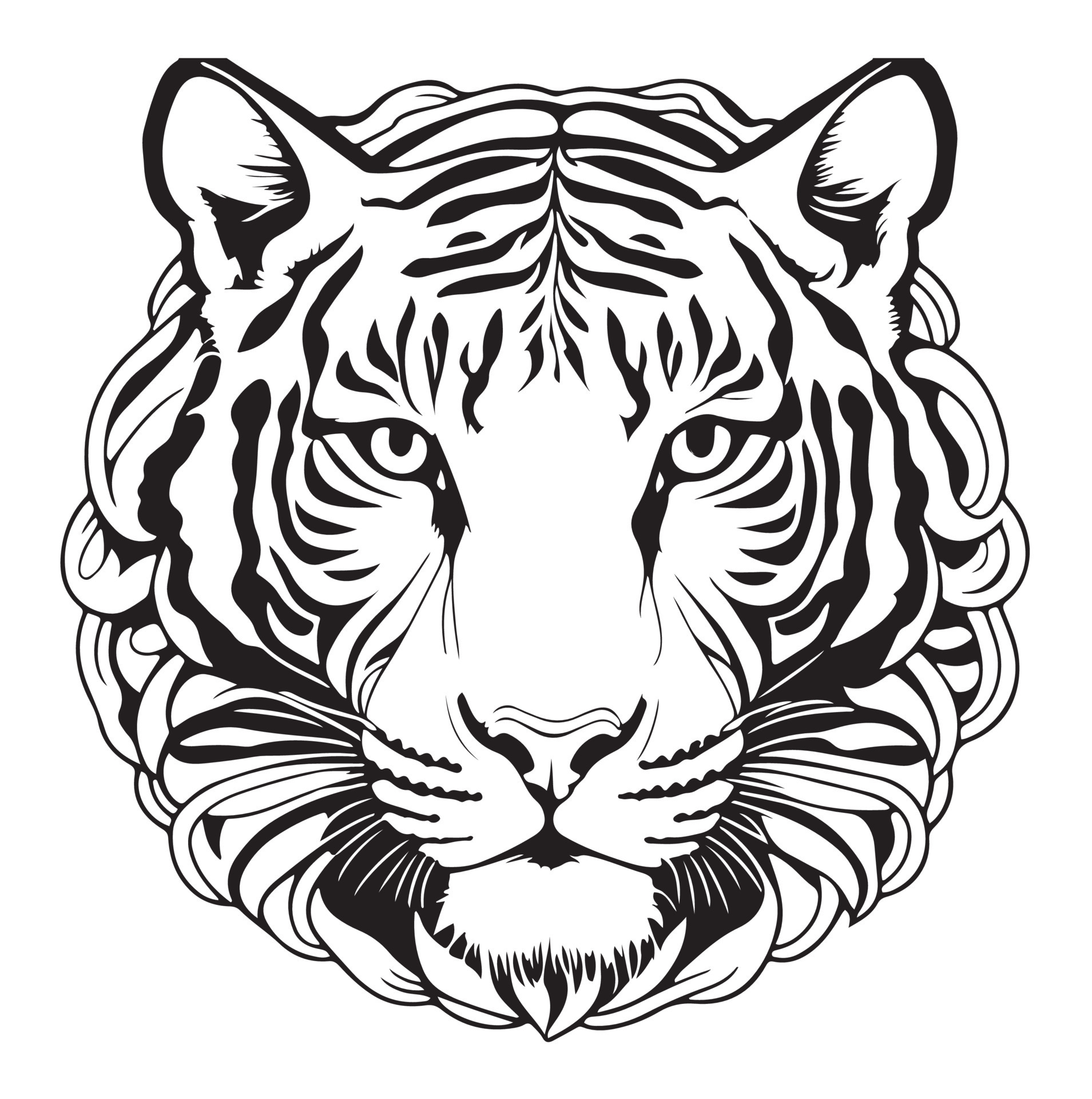 tribal tiger art