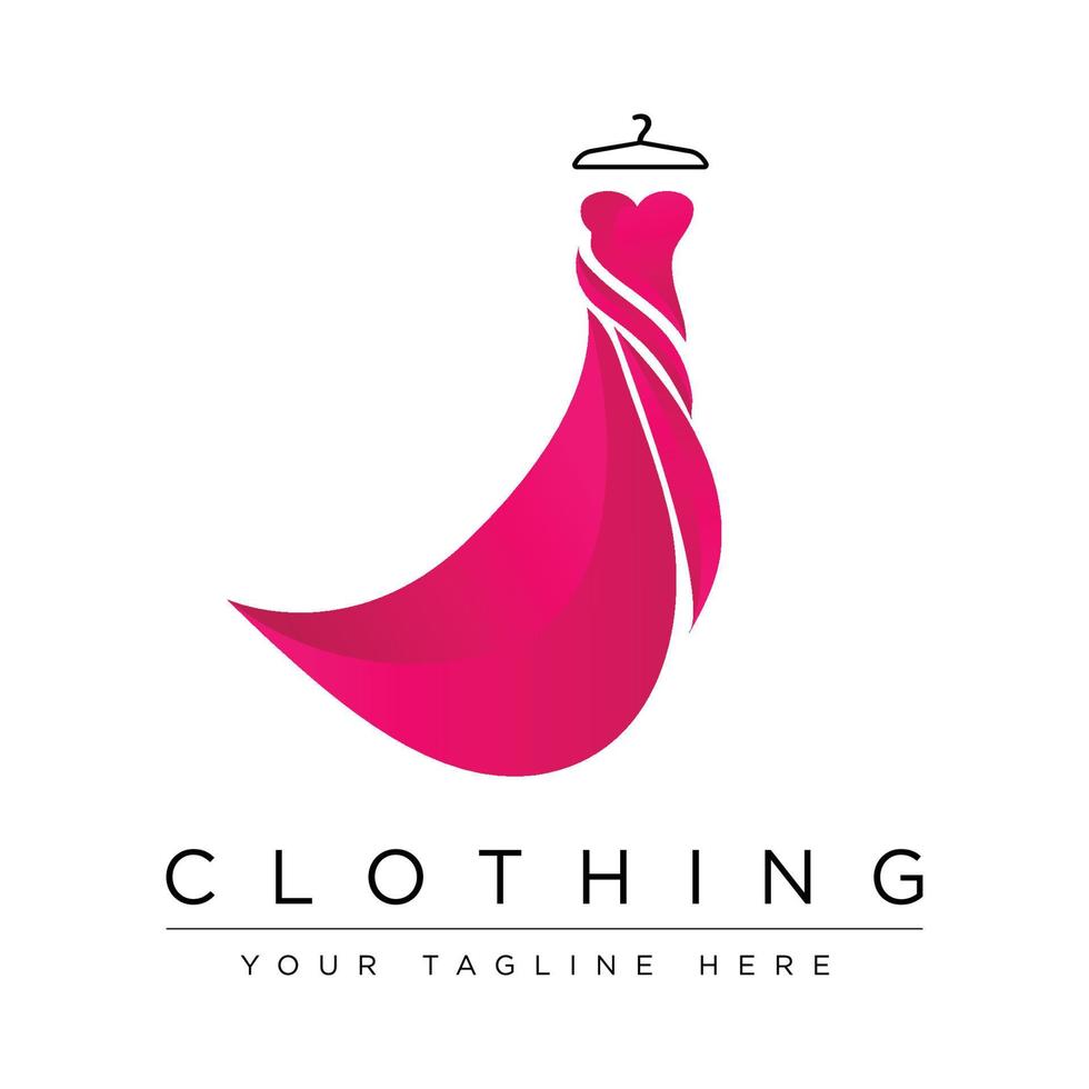 ropa logo diseño mujer boutique logo vector