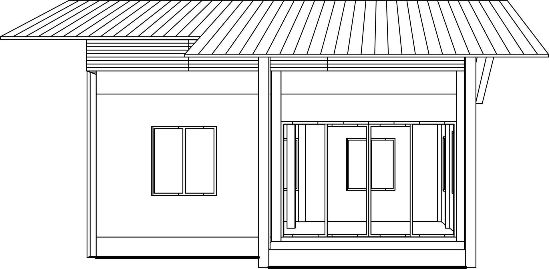 3D illustration of industrial building vector