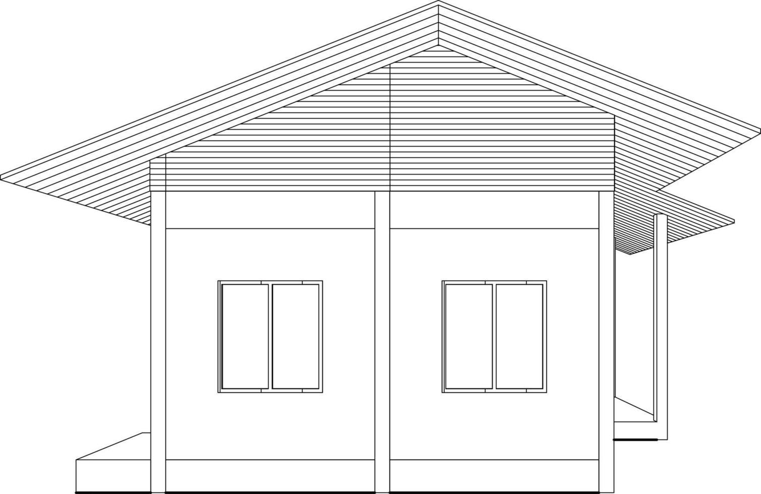 3D illustration of industrial building vector