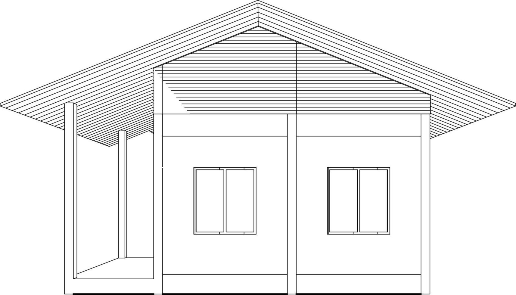 3D illustration of residential project vector