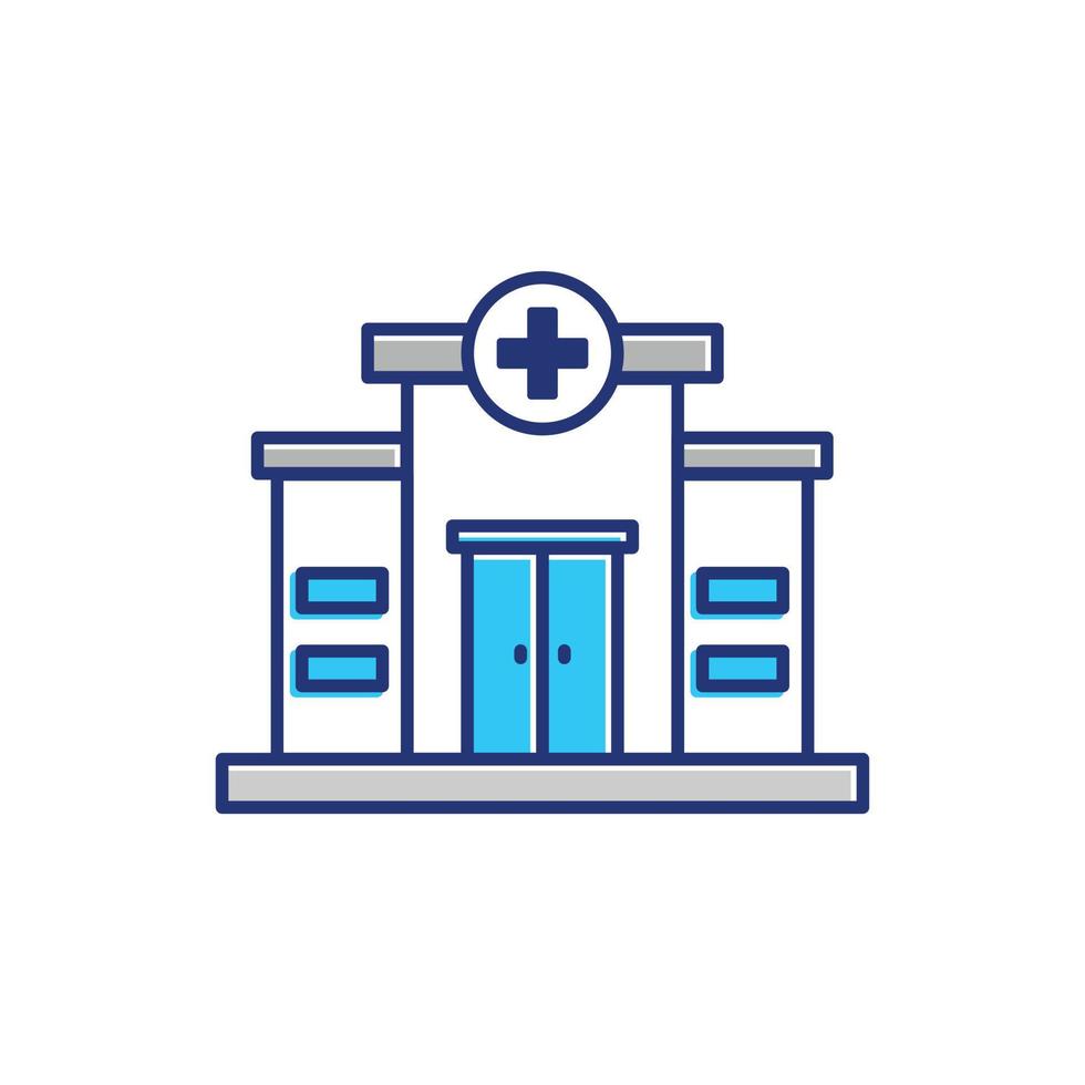 HOSPITAL. Hospital Icon. Hospital icon simple sign. Hospital icon vector illustration. Hospital line icon medical. Medical icon. Medical home icon isolated. Medical home icon. Clinic icon.