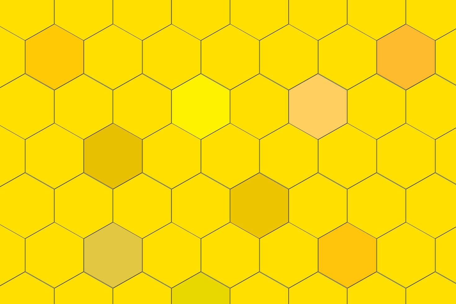 Yellow Honeycomb Background Free Vector