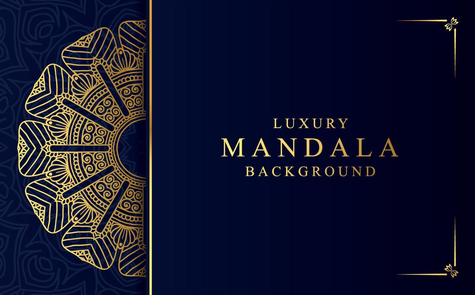 Luxury golden mandala design background in Arabic style vector