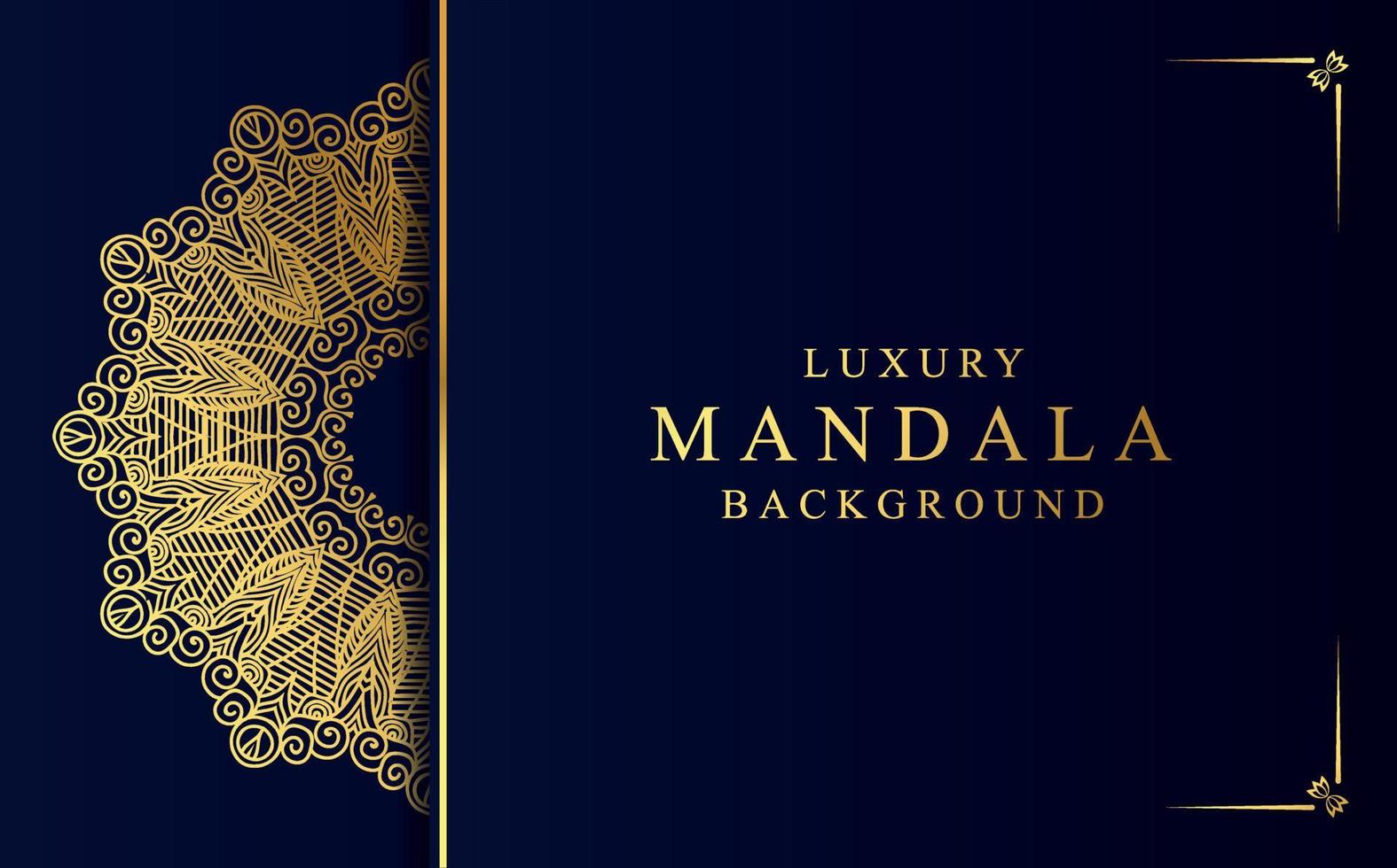 Luxury golden mandala design background in Arabic style vector