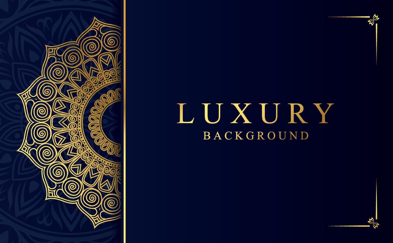 Luxury golden mandala design background in Arabic style vector