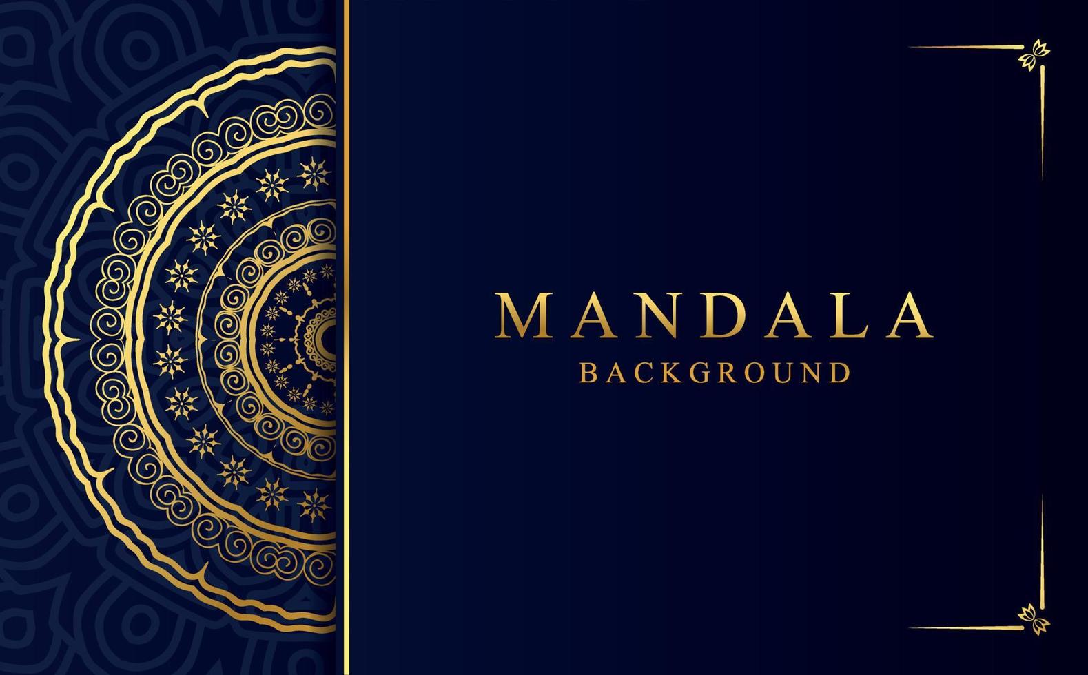 Luxury ornamental mandala background with golden arabesque pattern in Arabic style vector
