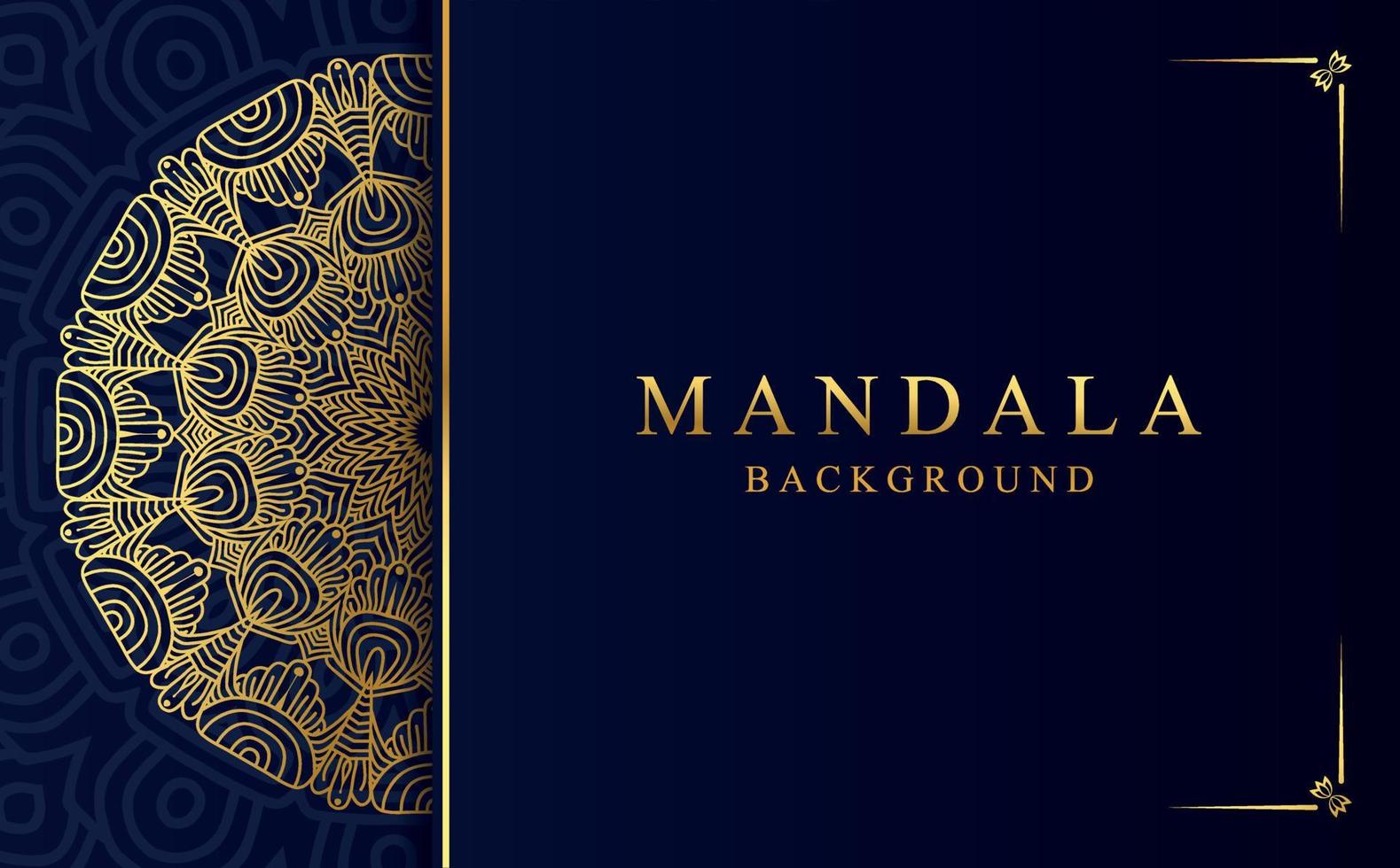 Luxury golden mandala design background in Arabic style vector