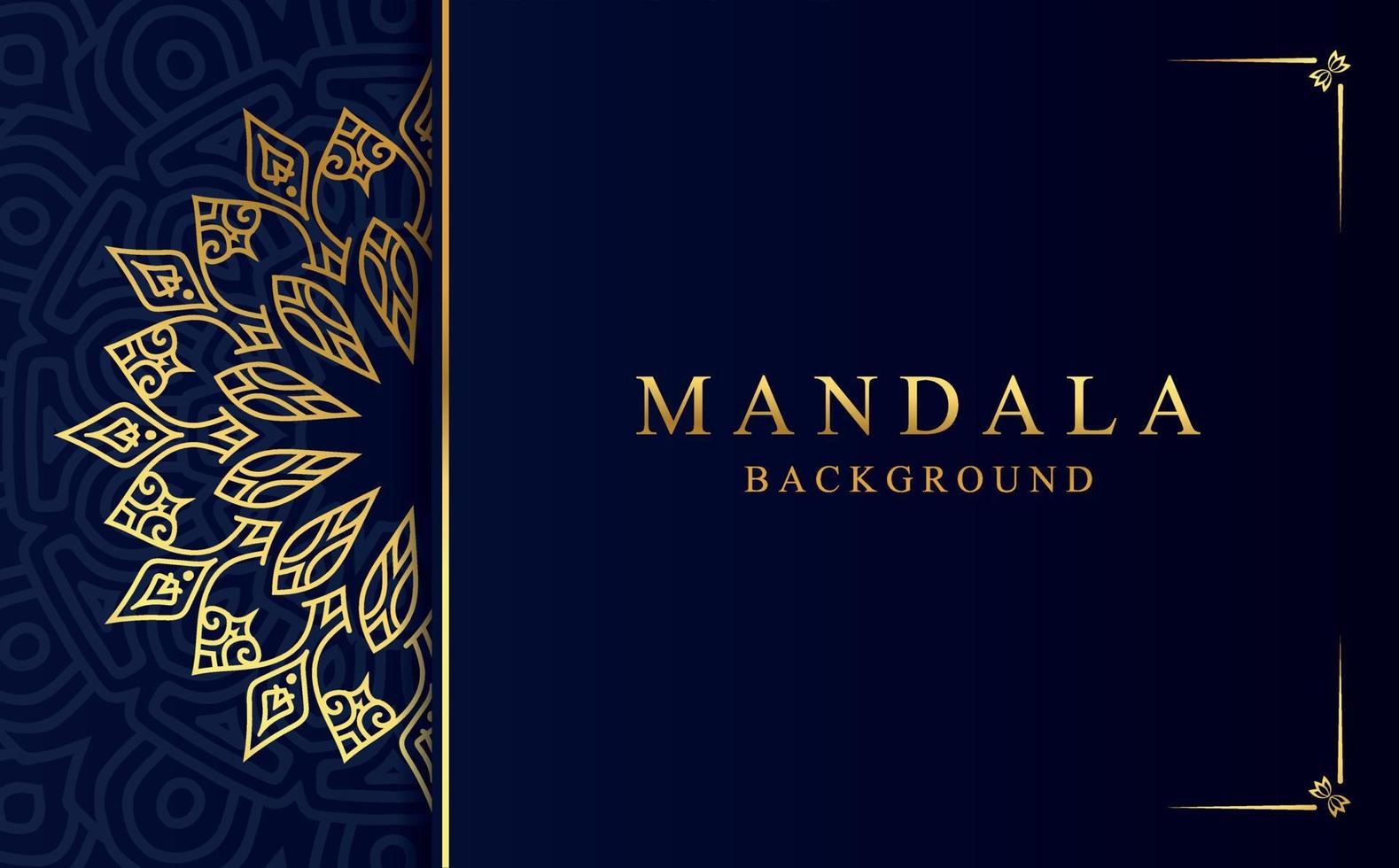 Luxury ornamental mandala background with golden arabesque pattern in Arabic style vector
