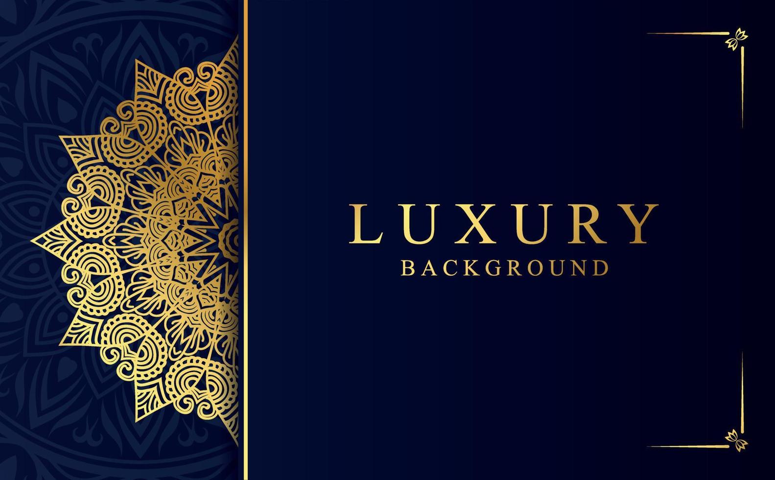 Golden mandala design background vector illustration