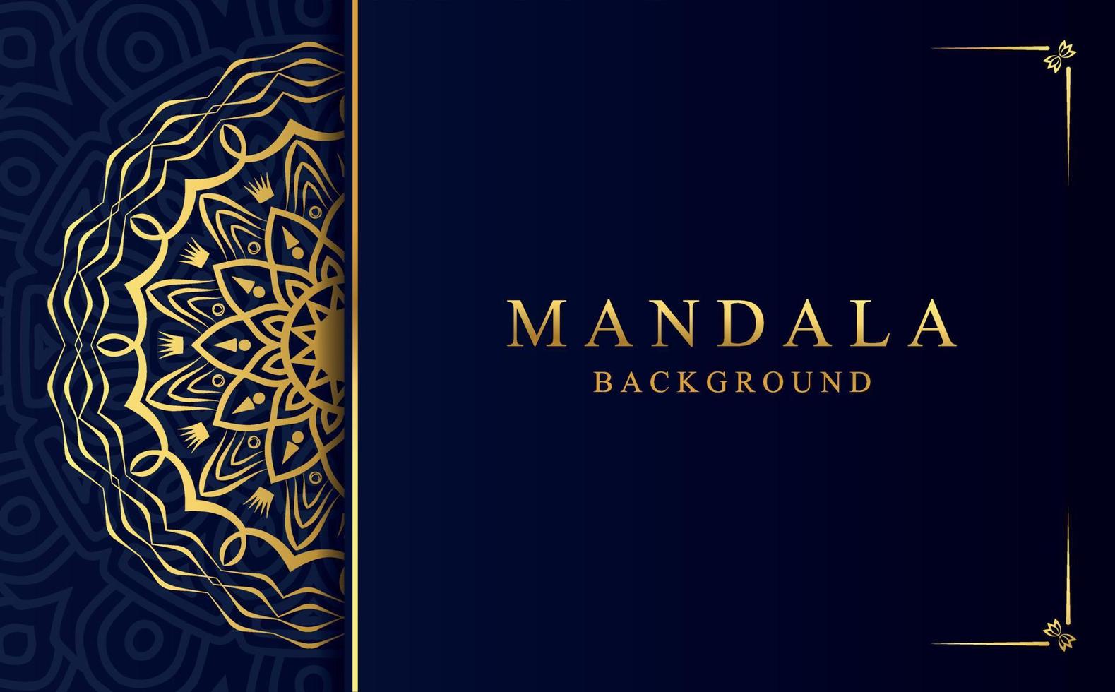 Luxury ornamental mandala background with golden arabesque pattern in Arabic style vector