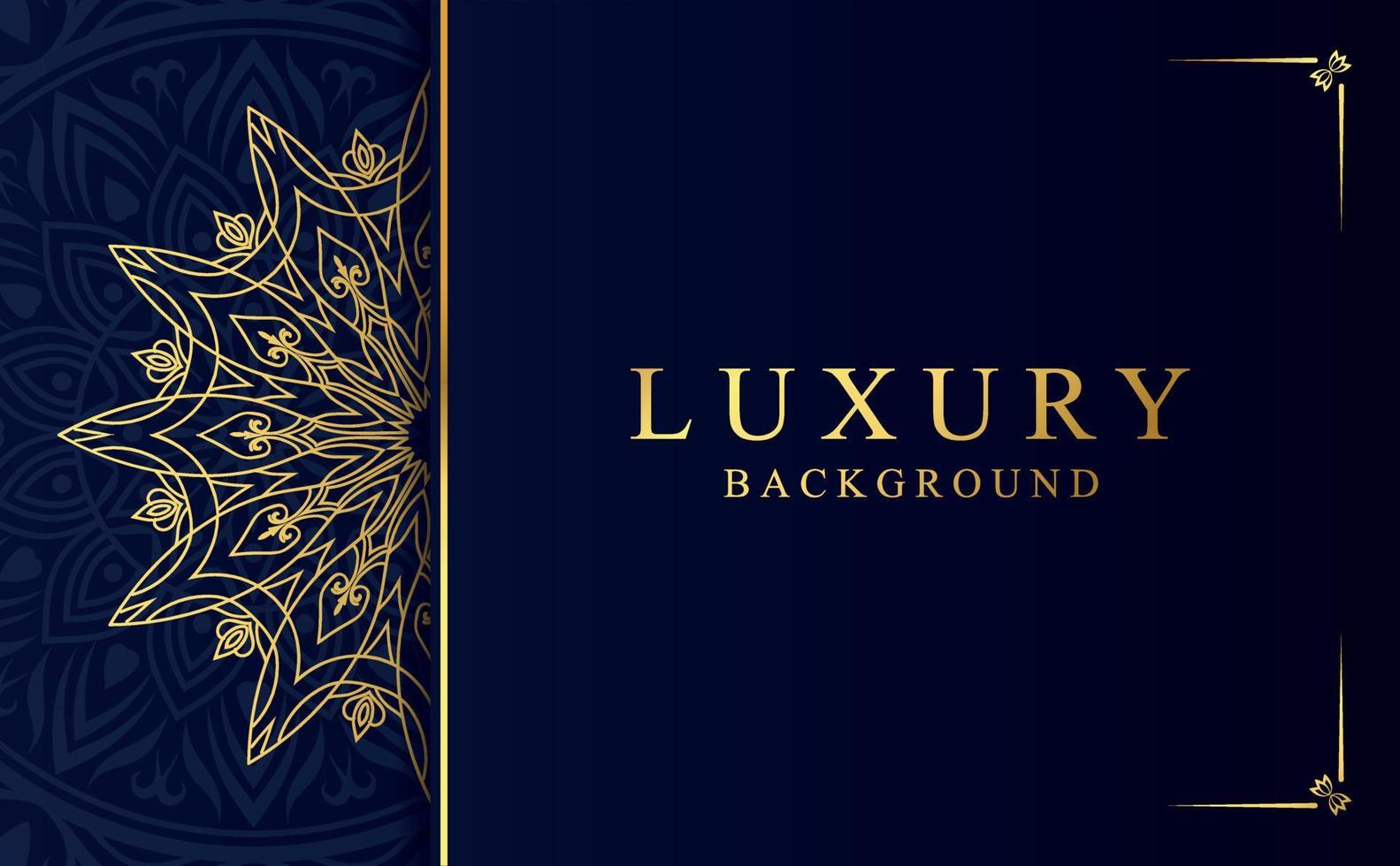 Golden mandala design background vector illustration