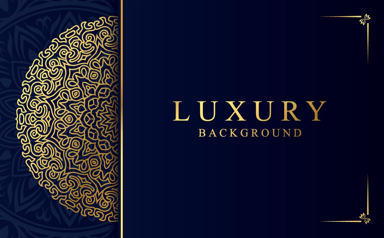 Luxury golden ornamental mandala background. Beautiful arabesque pattern mandala design vector