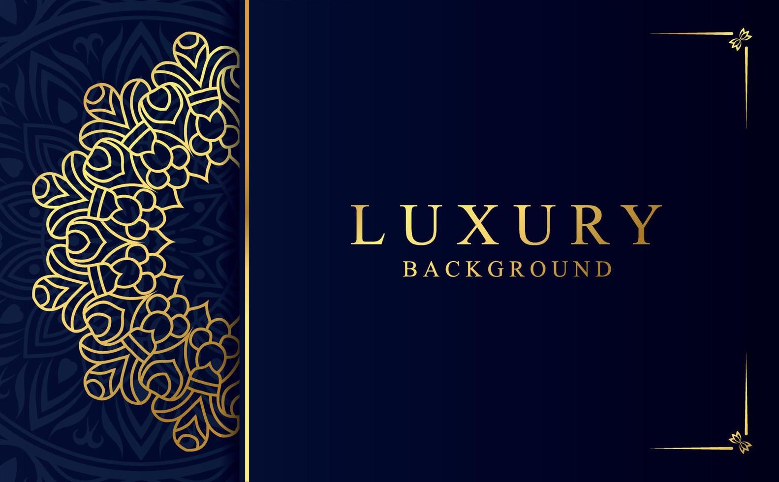 Luxury ornamental mandala background with golden arabesque pattern in Arabic style vector