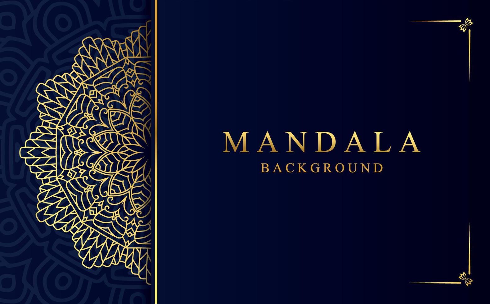 Luxury ornamental mandala background with golden arabesque pattern in Arabic style vector