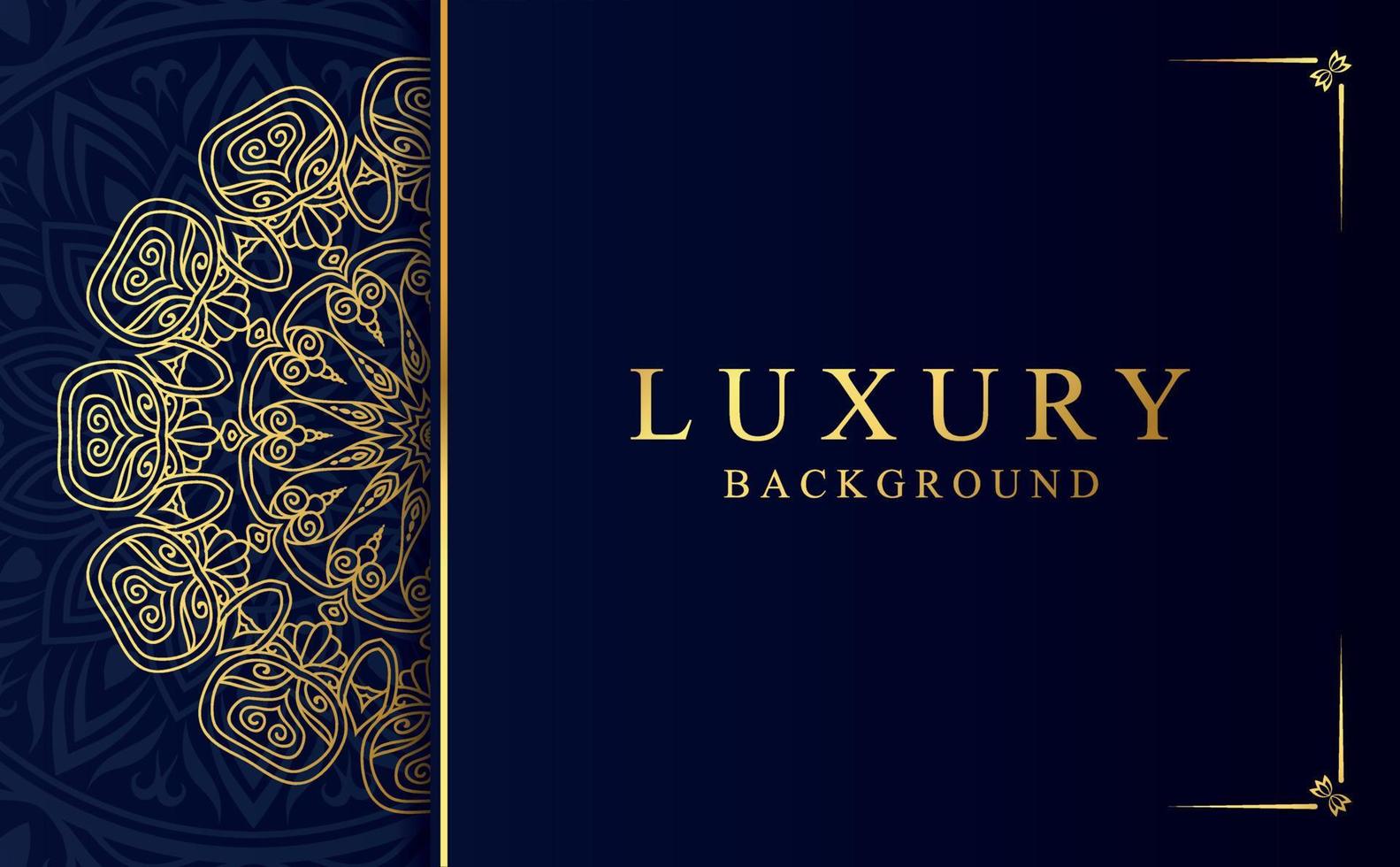 Luxury golden ornamental mandala design background vector