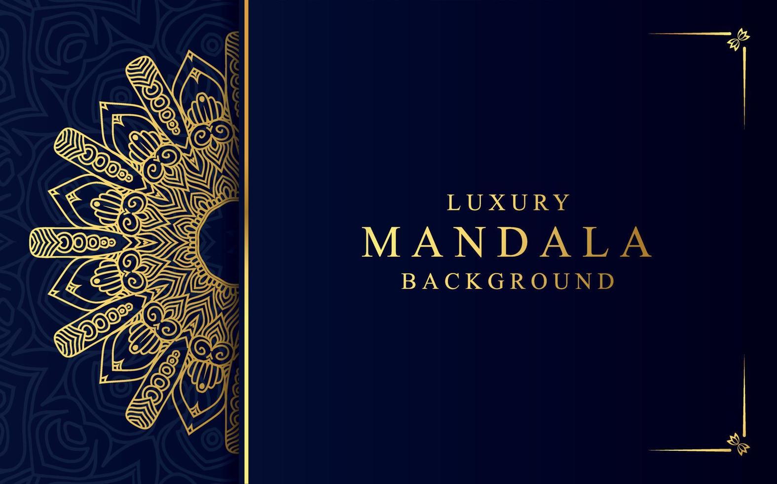 Luxury golden mandala design background in Arabic style vector