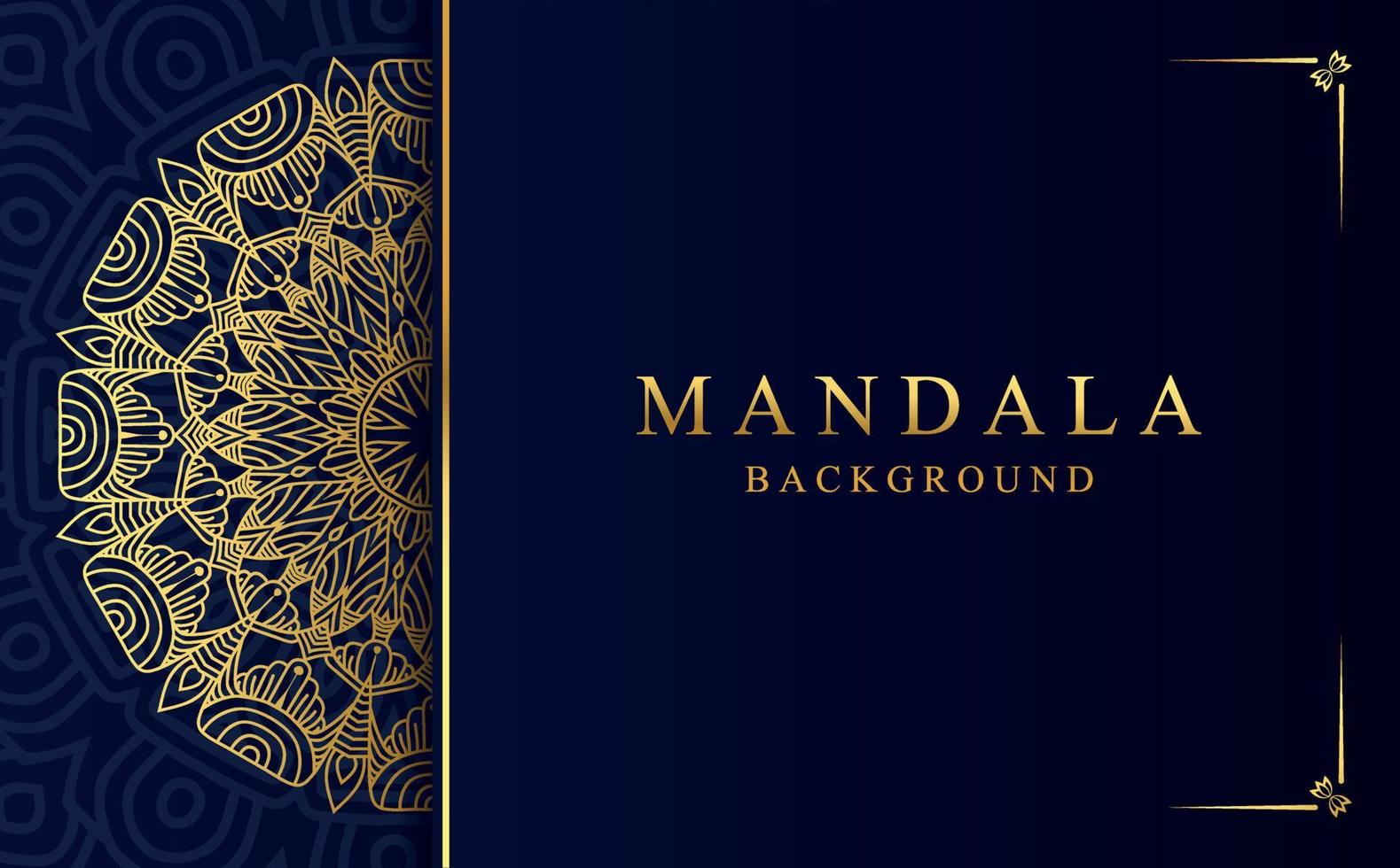 Luxury golden mandala design background in Arabic style vector