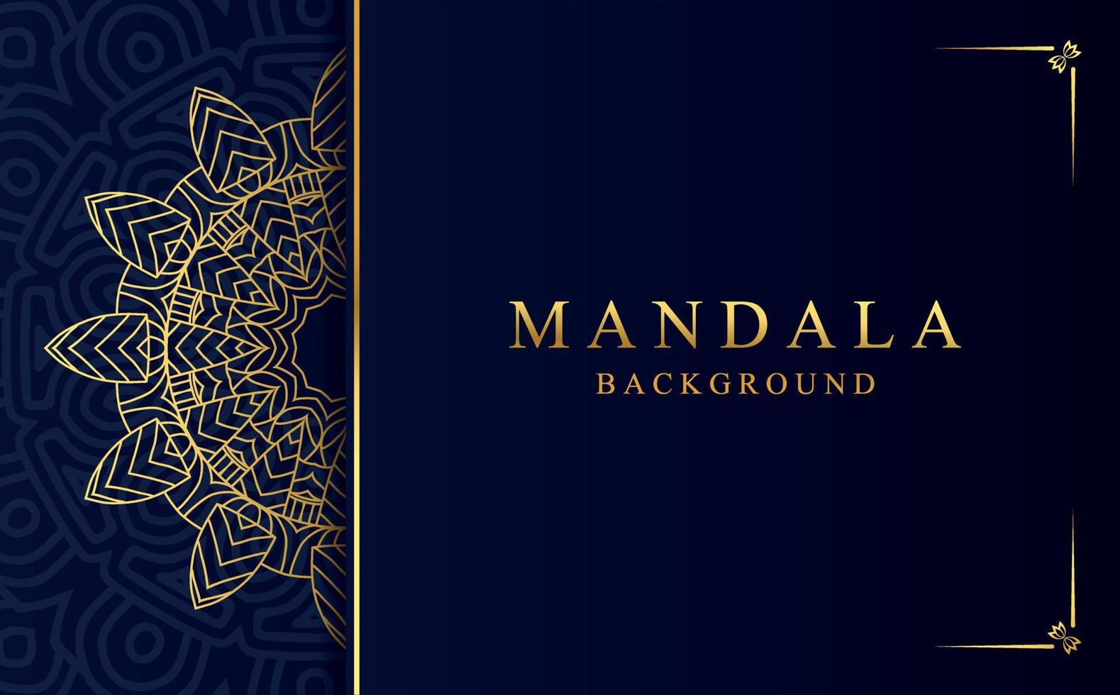 Luxury ornamental mandala background with golden arabesque pattern in Arabic style vector