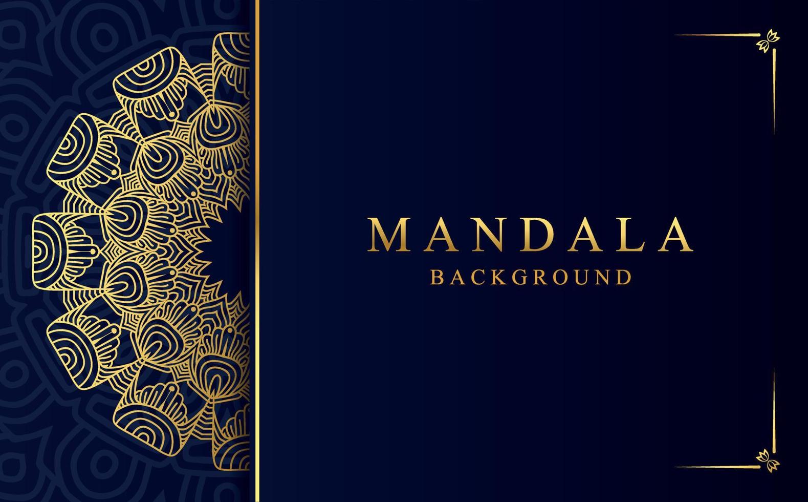 Luxury golden mandala design background in Arabic style vector