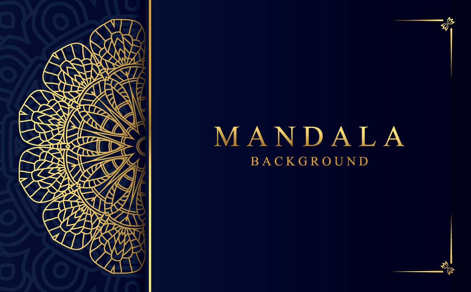 Luxury ornamental mandala background with golden arabesque pattern in Arabic style vector