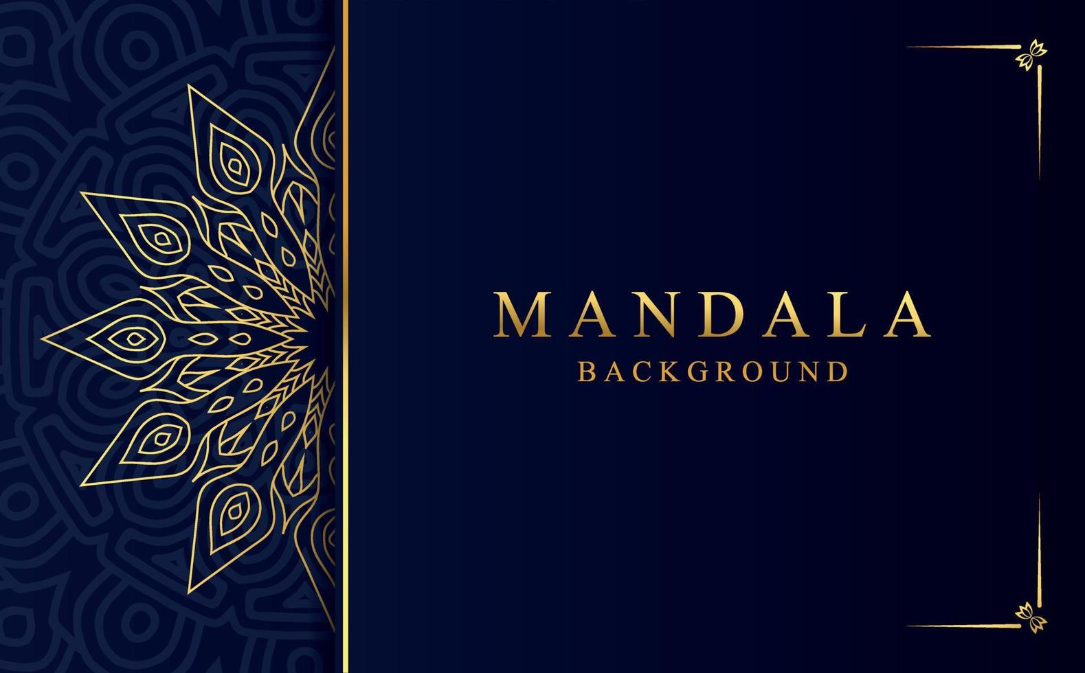 Luxury golden mandala design background in Arabic style vector