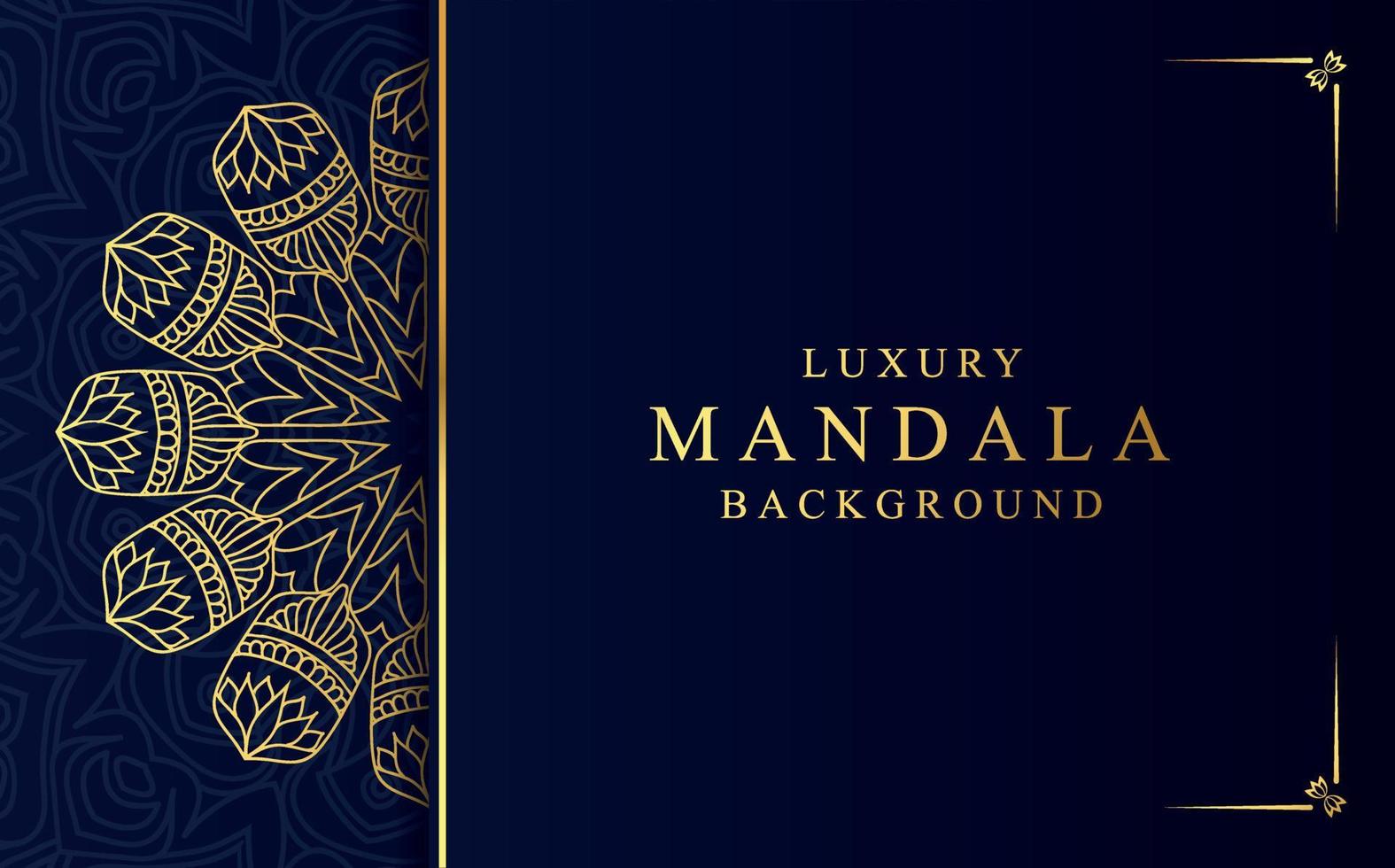 Luxury golden mandala design background in Arabic style vector