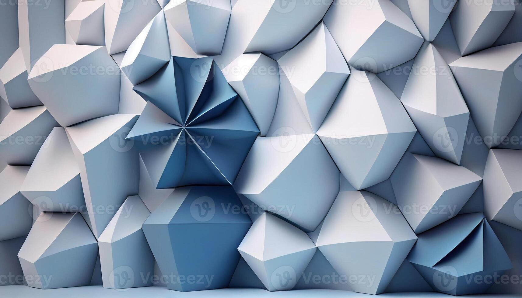 Beautiful futuristic Geometric Blue White background image photo