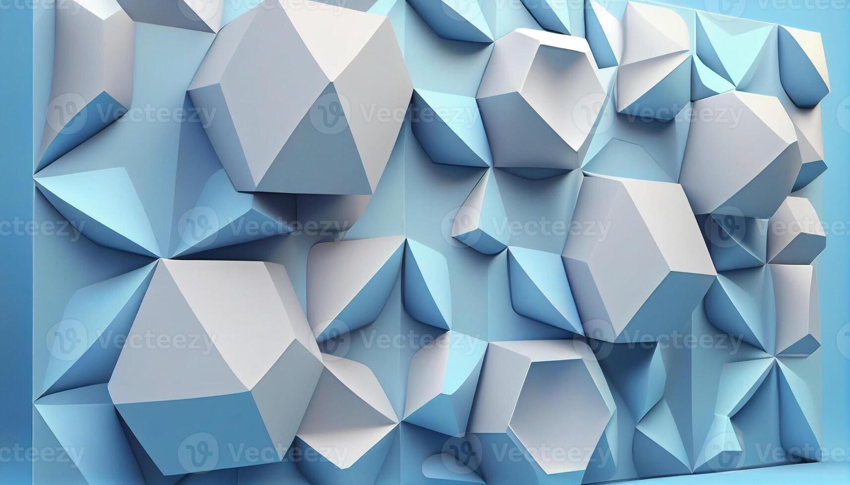 Beautiful futuristic Geometric Blue White background image photo