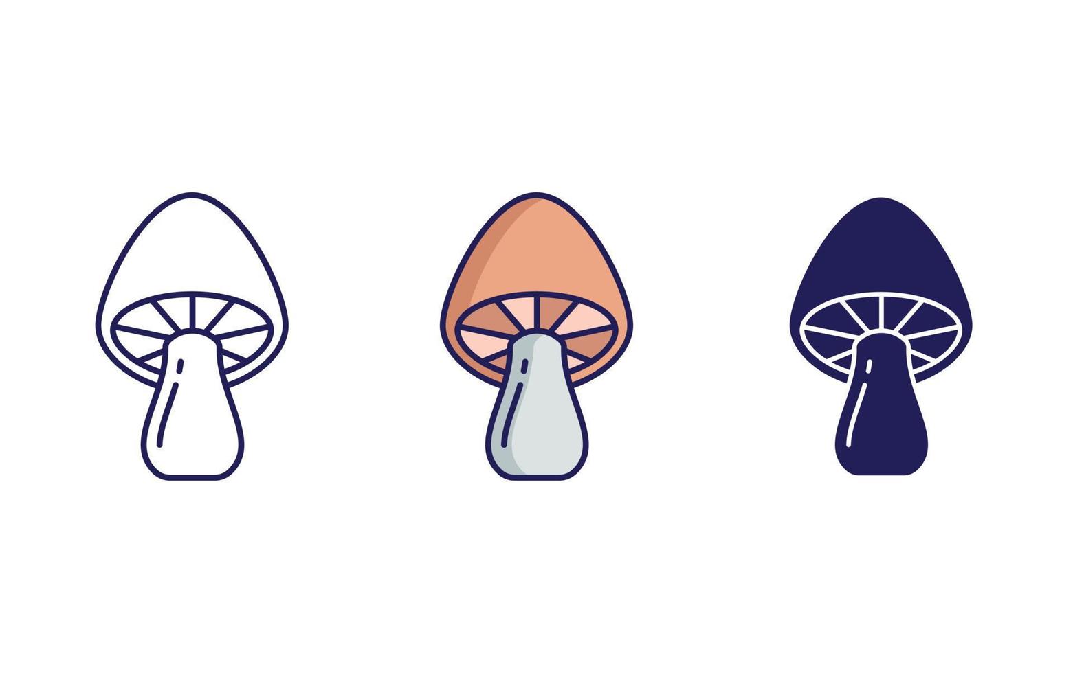 honey fungus vector icon