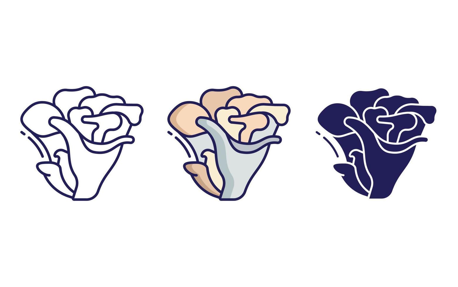 Maitake Mushroom vector icon