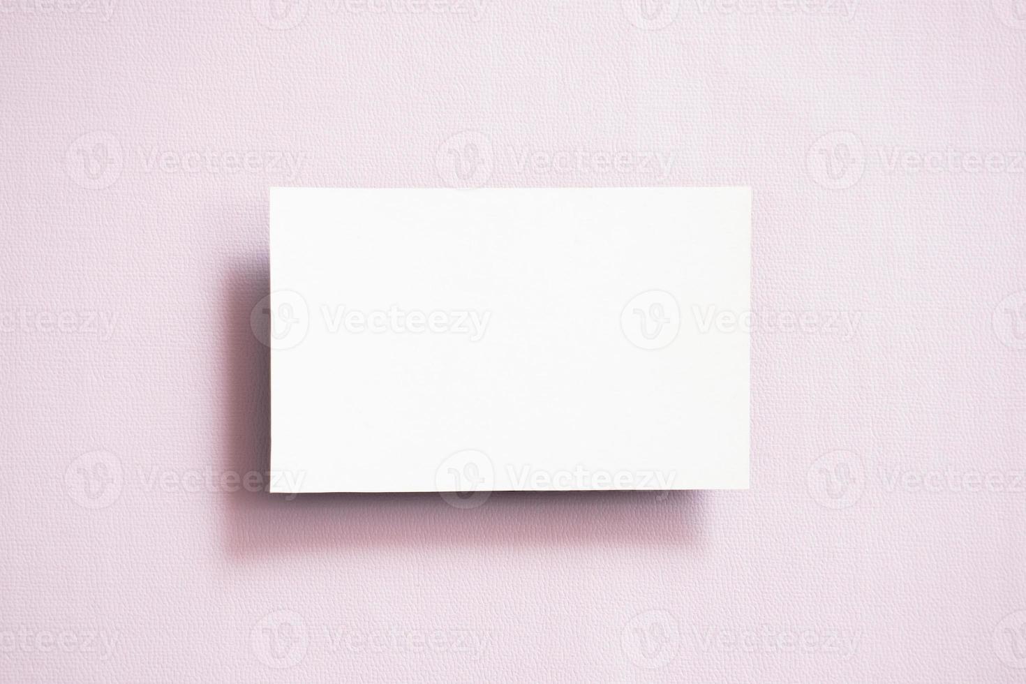 blanco negocio tarjeta para maquetas foto