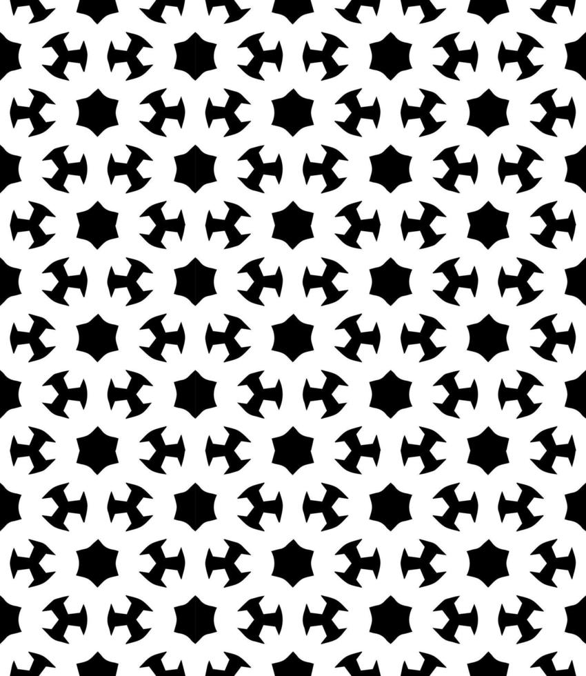 Black and white seamless abstract pattern. Background and backdrop. Grayscale ornamental design. vector