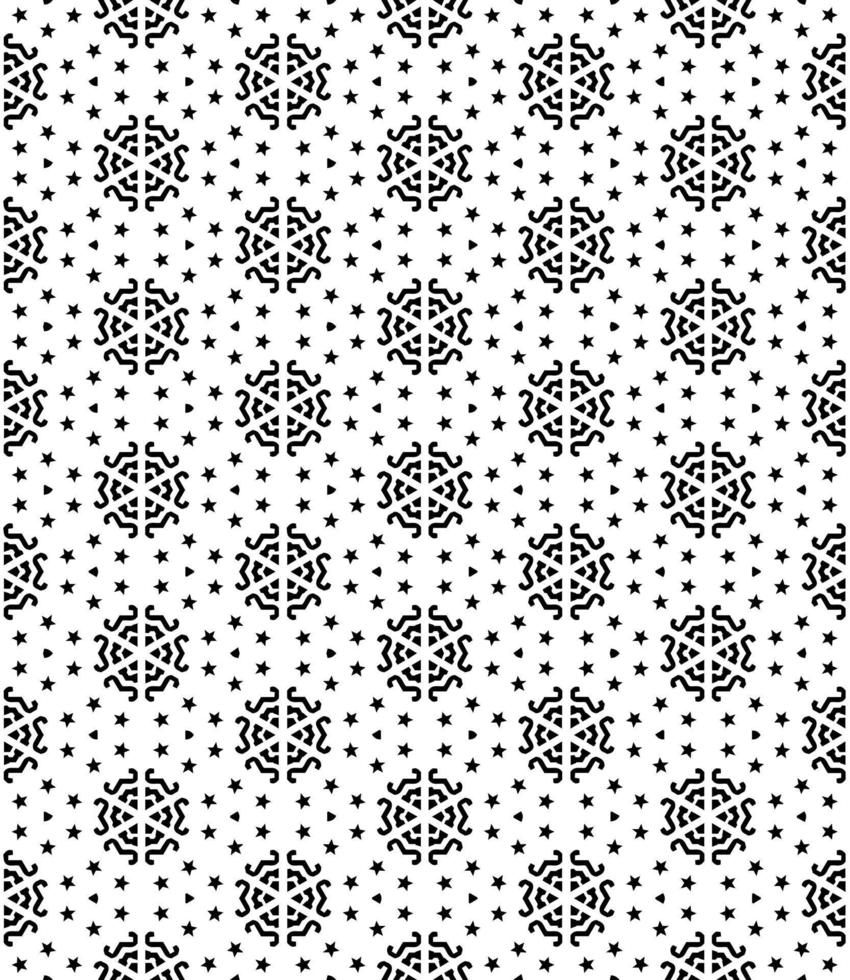 Black and white seamless abstract pattern. Background and backdrop. Grayscale ornamental design. vector