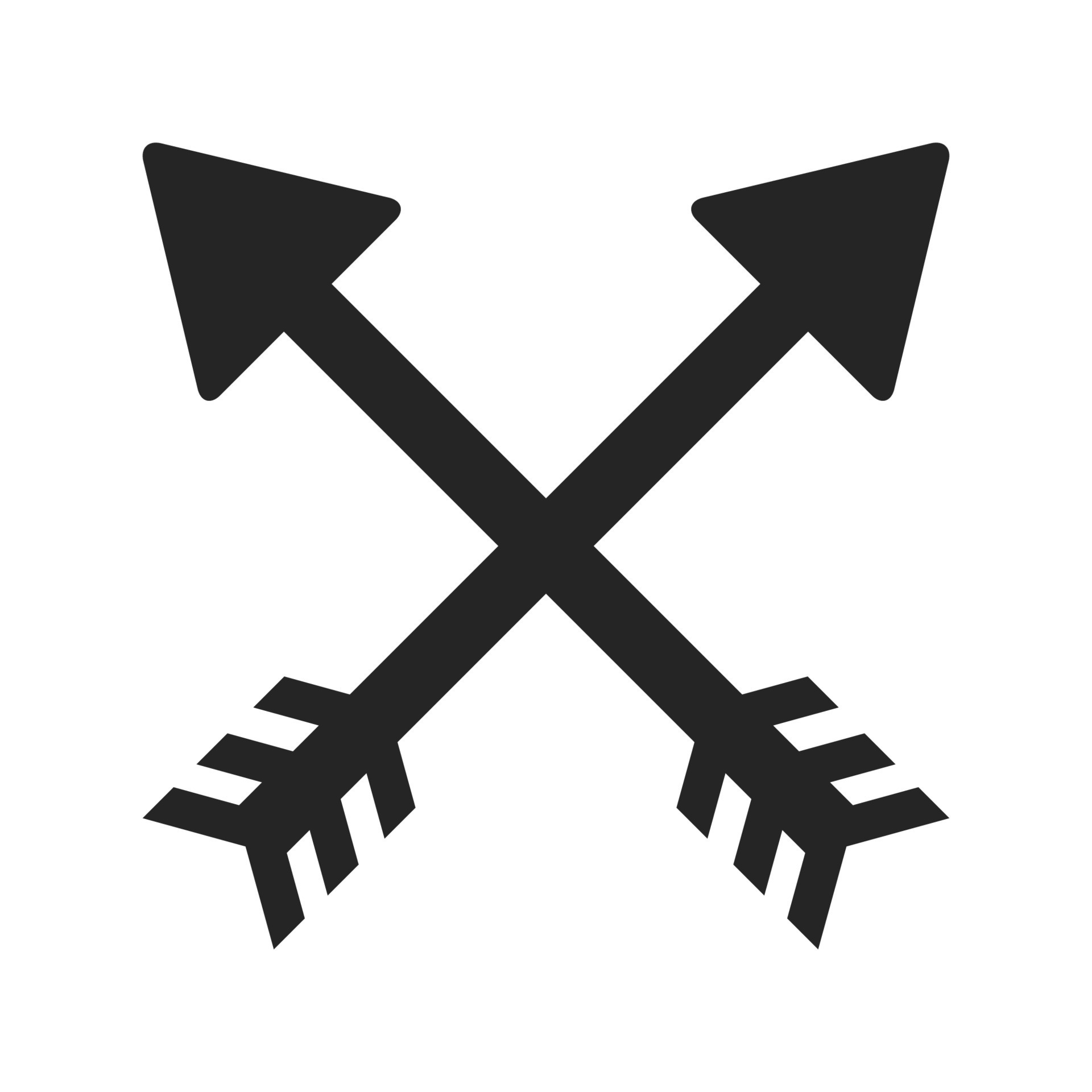 crossed arrows symbol 23161492 Vector Art at Vecteezy