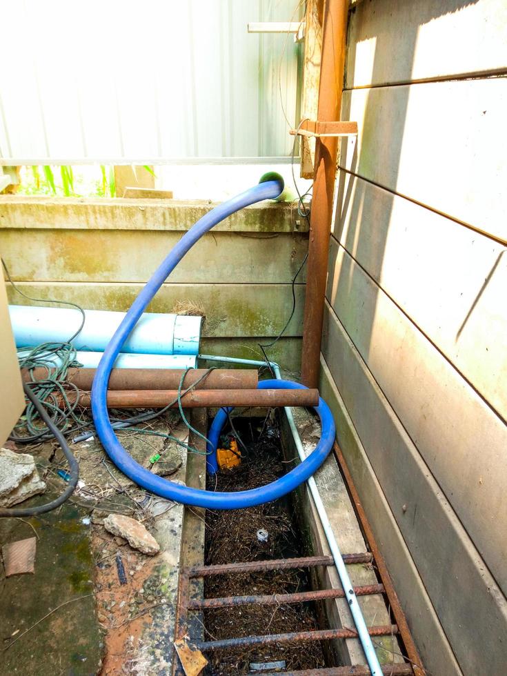 sanitary sewage suction hose  suck waste water photo