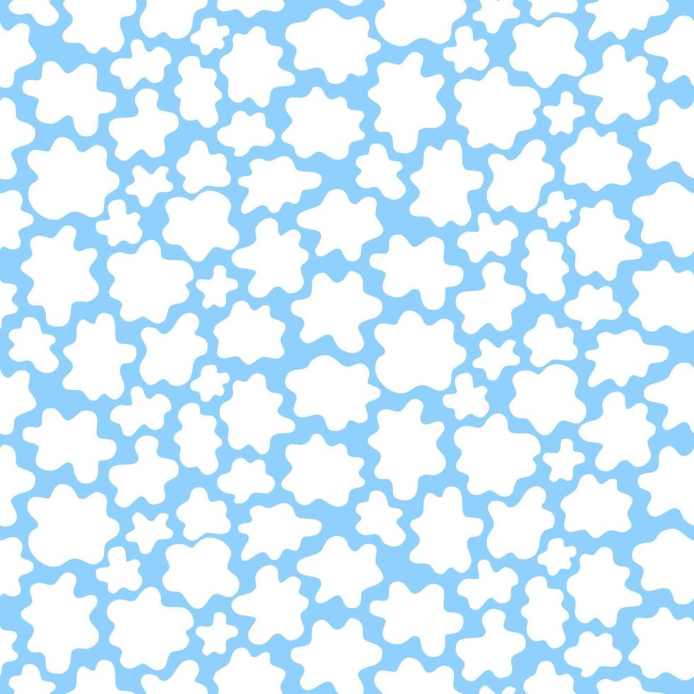 Abstract pattern white spots on a blue background. Vector illustration