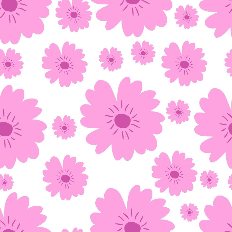 beautiful flower seamless pattern vector