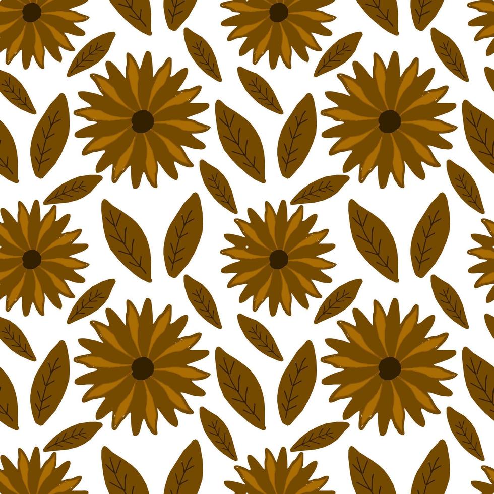 beautiful flower seamless pattern vector