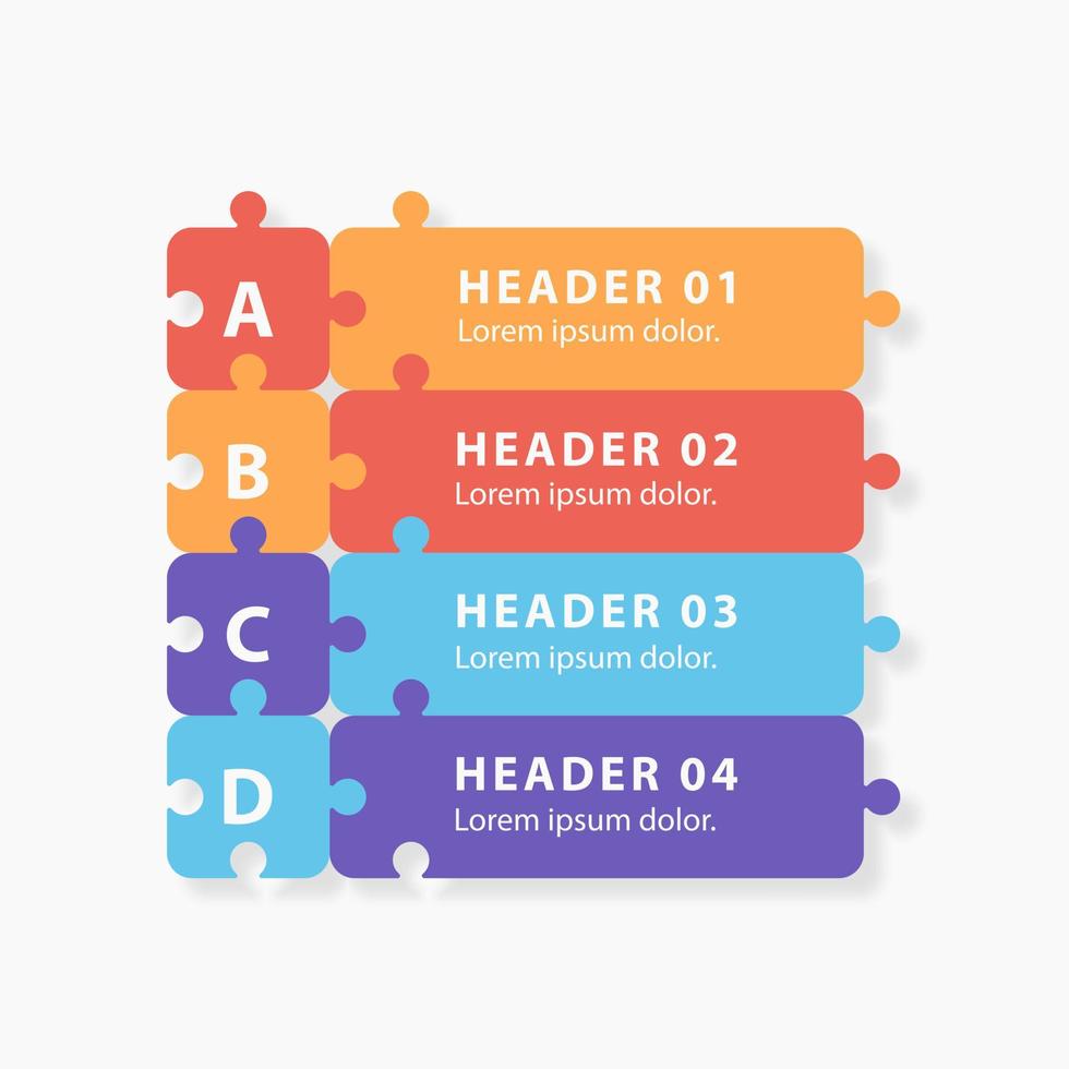 Infographics banners. A vivid illustration of the layout of the labels banner. Colored labels with a set of steps and parameters. A template for the design. All elements are isolated.EPS 10 vector