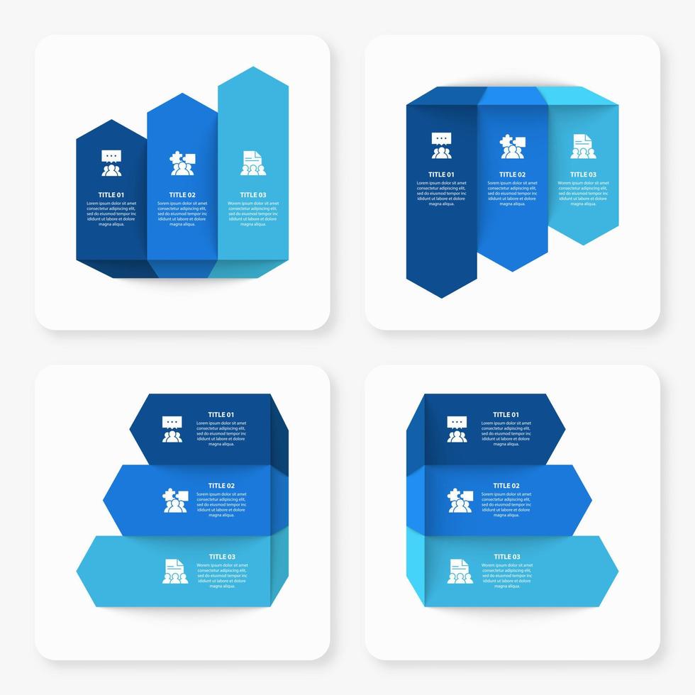 Infographic diagram Page template with four steps or parameters, the scheme of the process. EPS 10 vector
