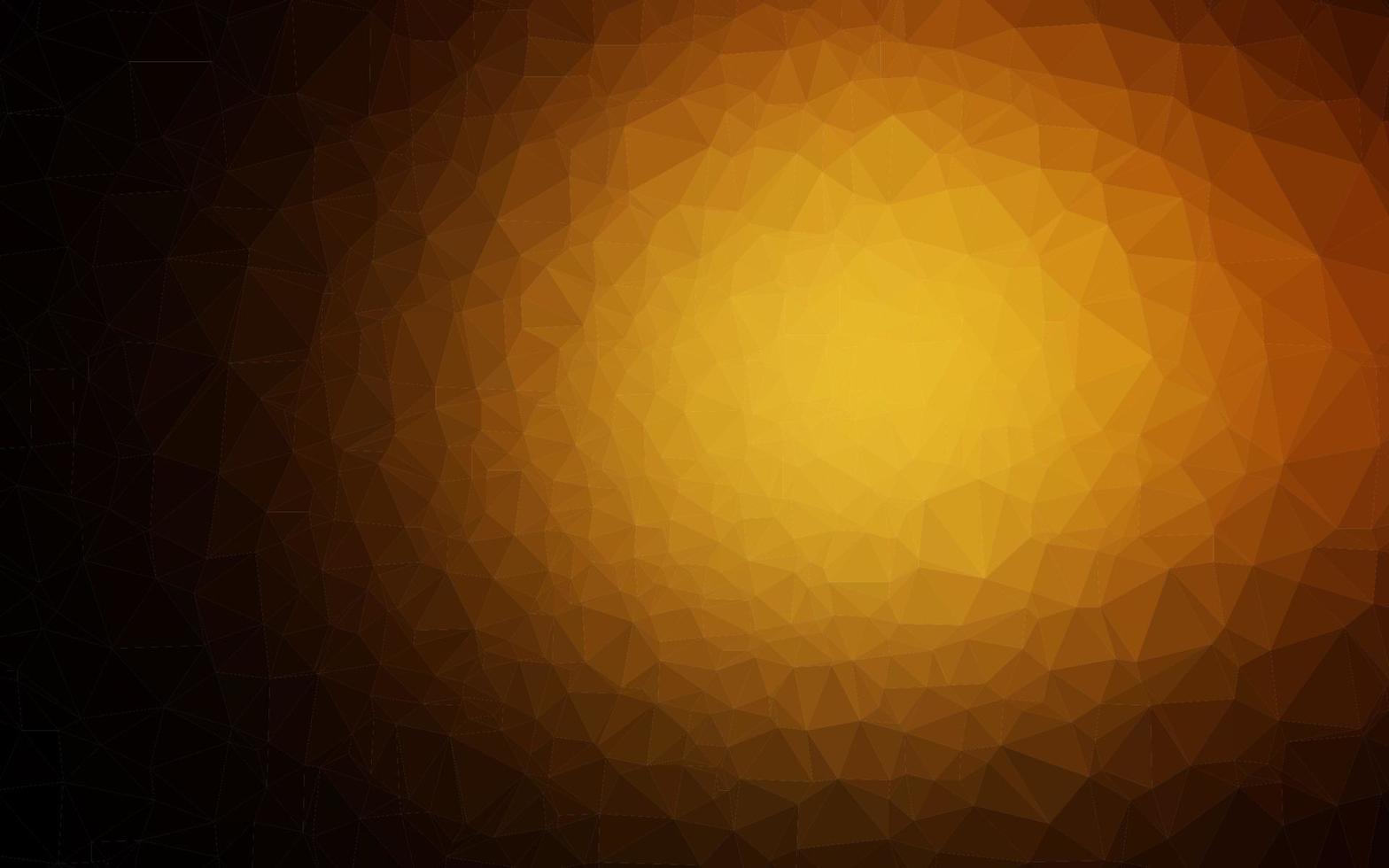 Dark Orange vector polygon abstract layout.